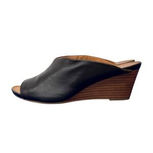 Franco Sarto Black and Brown Wedge Shoes